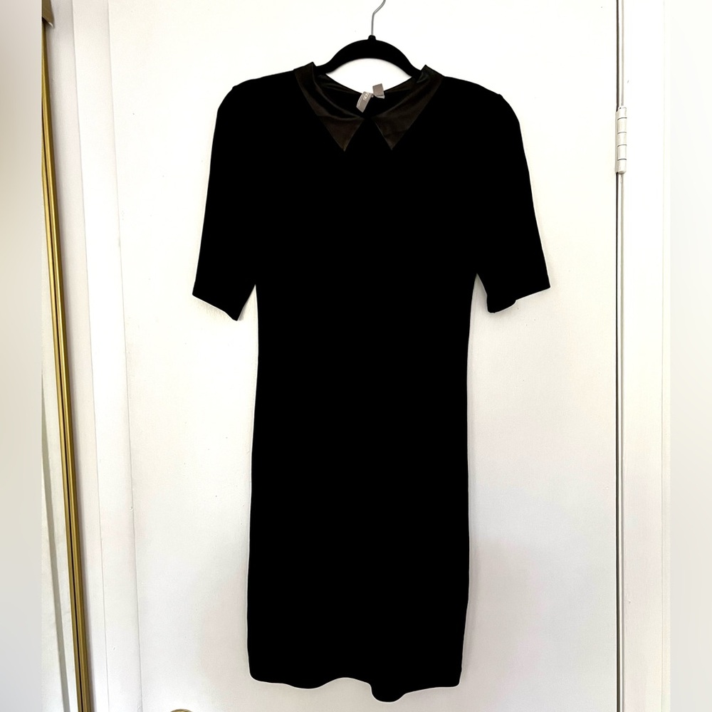 ASOS Black Long Sleeve Dress with Collar